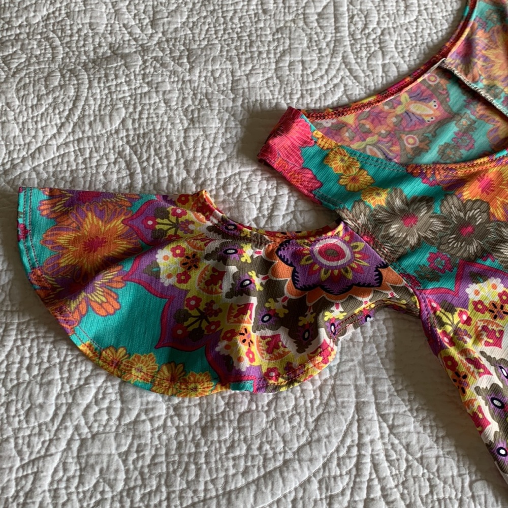 Watermelon - Size S Multi-Colored, Cold Shoulder … - image 2